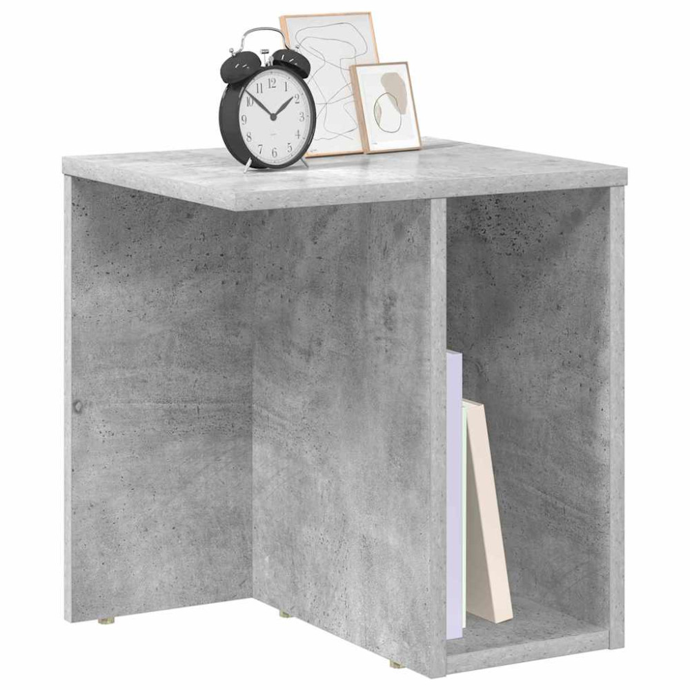 Produktbild för Sidobord 2 pcs Betonggrå 37 x 32 x 40 cm Konstruerat trä
