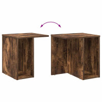 Produktbild för Sidobord 2 pcs Rökt ek 37 x 32 x 40 cm Konstruerat trä