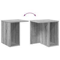 Produktbild för Sidobord 2 pcs Grå Sonoma 37 x 32 x 40 cm Konstruerat trä