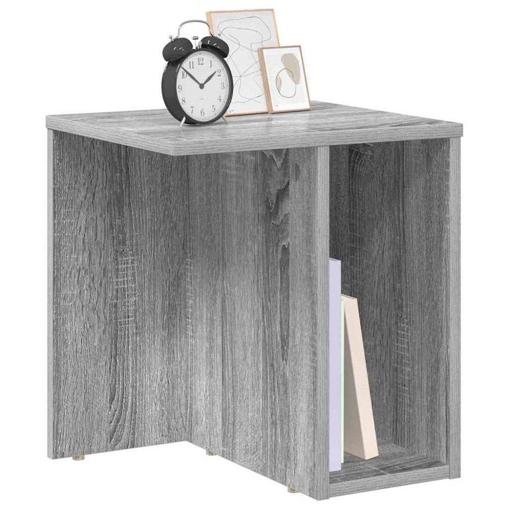 Produktbild för Sidobord 2 pcs Grå Sonoma 37 x 32 x 40 cm Konstruerat trä