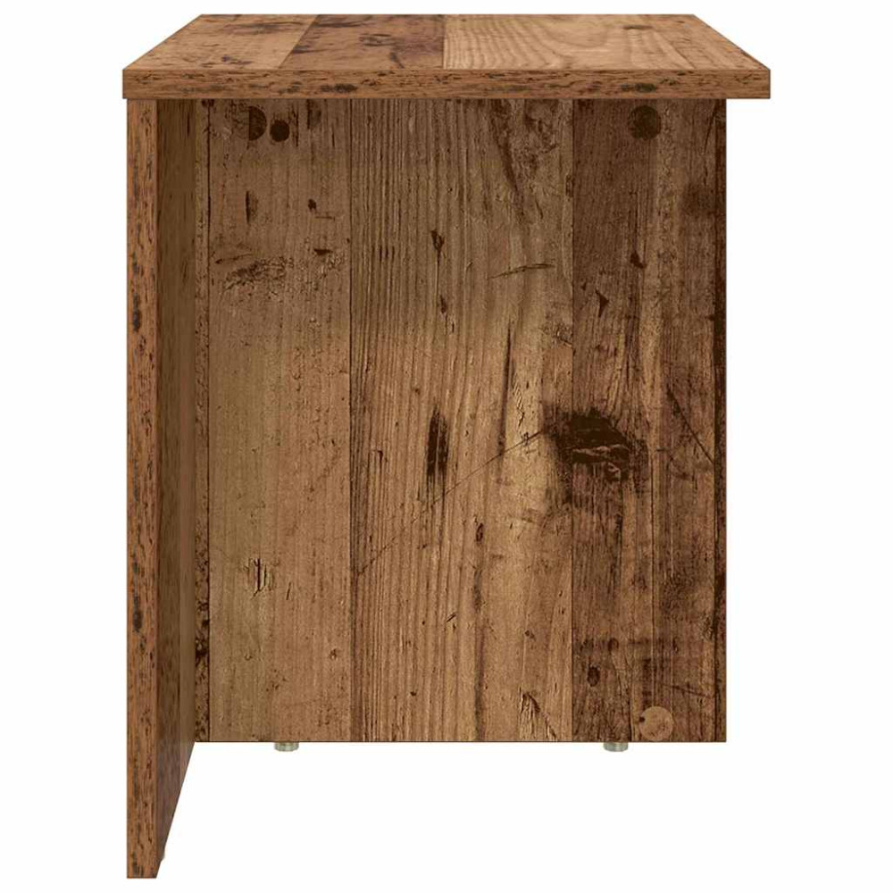 Produktbild för Sidobord Gammalt trä 37 x 32 x 40 cm Konstruerat trä