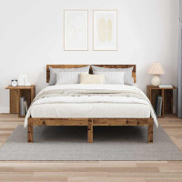 Produktbild för Sidobord 2 pcs Gammalt trä 37 x 32 x 40 cm Konstruerat trä