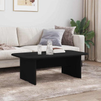 Produktbild för Kaffeebord Svart 93 x 53 x 33 cm Konstruerat trä