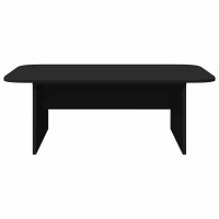 Produktbild för Kaffeebord Svart 93 x 53 x 33 cm Konstruerat trä