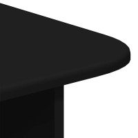 Produktbild för Kaffeebord Svart 93 x 53 x 33 cm Konstruerat trä