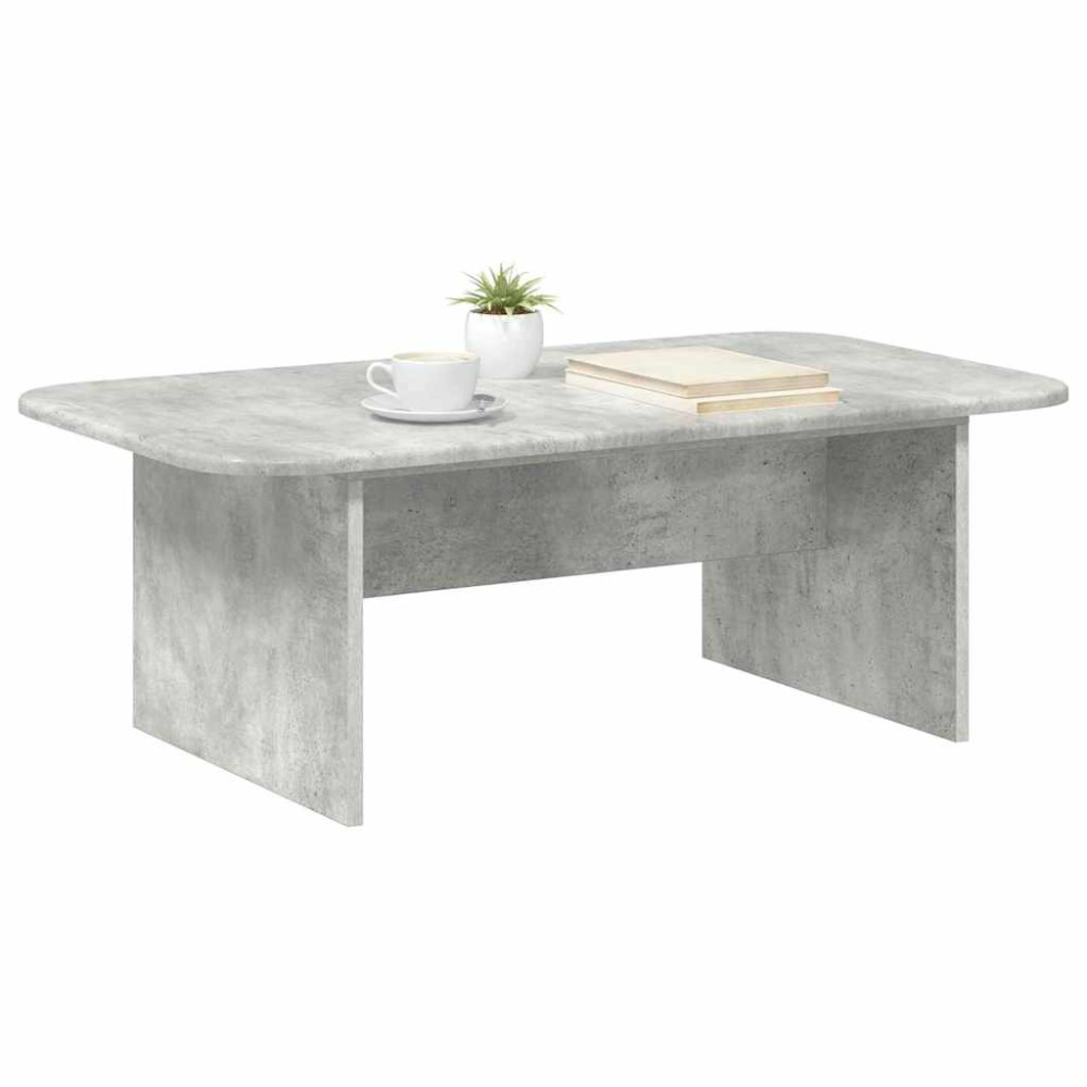 Produktbild för Kaffeebord Betonggrå 93 x 53 x 33 cm Konstruerat trä