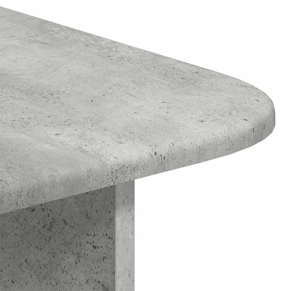 Produktbild för Kaffeebord Betonggrå 93 x 53 x 33 cm Konstruerat trä