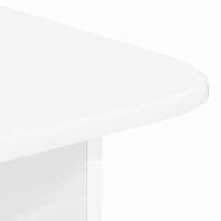 Produktbild för Kaffeebord Högblanka vita 93 x 53 x 33 cm Konstruerat trä
