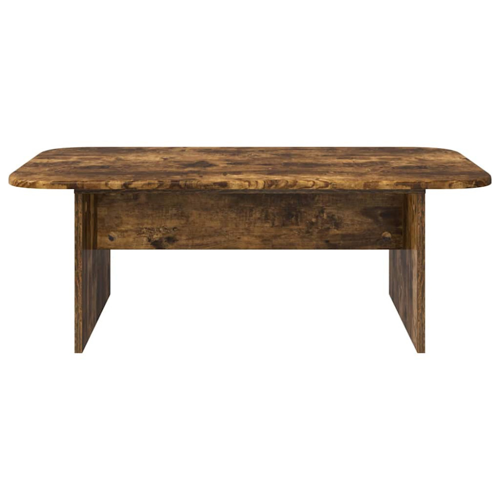 Produktbild för Kaffeebord Rökt ek 93 x 53 x 33 cm Konstruerat trä