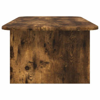 Produktbild för Kaffeebord Rökt ek 93 x 53 x 33 cm Konstruerat trä