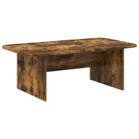 Produktbild för Kaffeebord Rökt ek 93 x 53 x 33 cm Konstruerat trä