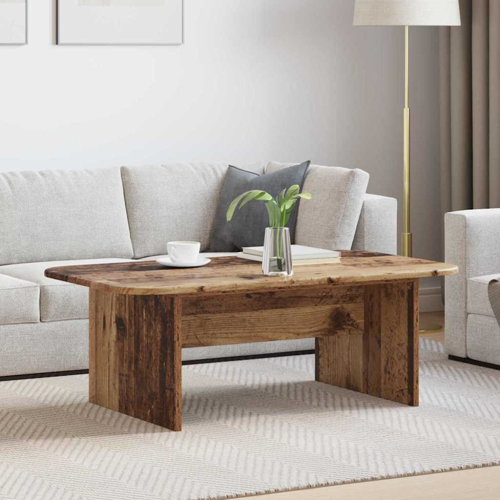 Produktbild för Kaffeebord Gammalt trä 93 x 53 x 33 cm Konstruerat trä