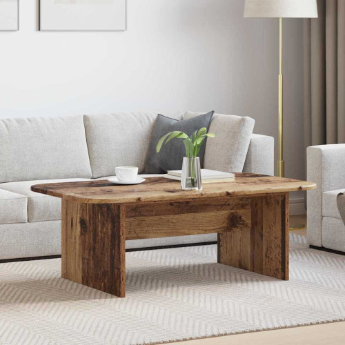 vidaXL Kaffeebord Gammalt trä 93 x 53 x 33 cm Konstruerat trä