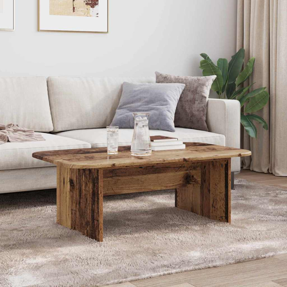 Produktbild för Kaffeebord Gammalt trä 93 x 53 x 33 cm Konstruerat trä
