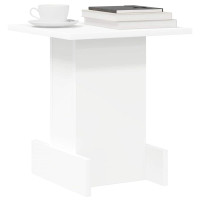 Produktbild för Sidobord Vit 35,5 x 35 x 40 cm Konstruerat trä