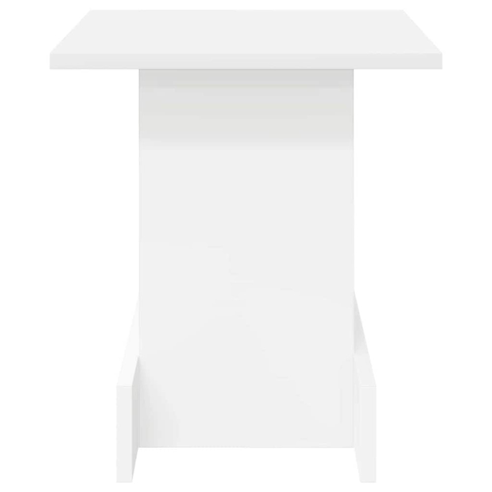 Produktbild för Sidobord Vit 35,5 x 35 x 40 cm Konstruerat trä