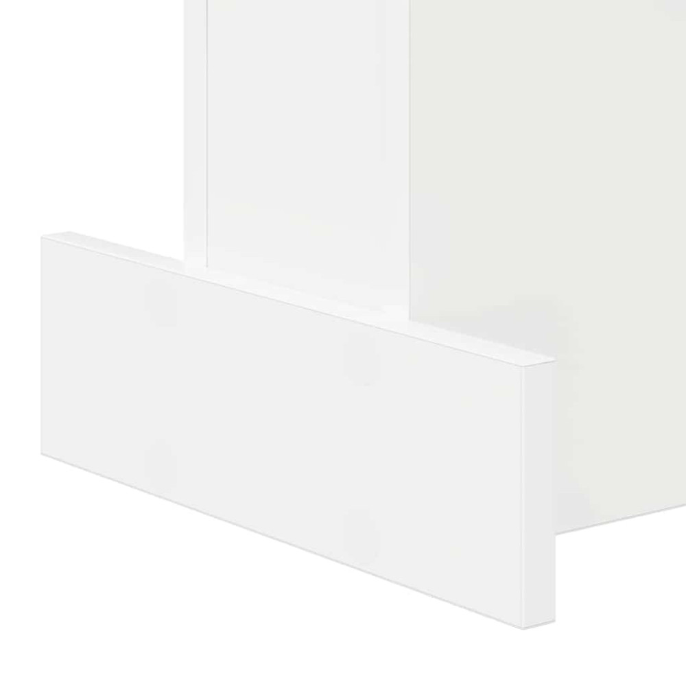 Produktbild för Sidobord Vit 35,5 x 35 x 40 cm Konstruerat trä