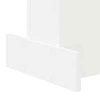 Produktbild för Sidobord Vit 35,5 x 35 x 40 cm Konstruerat trä