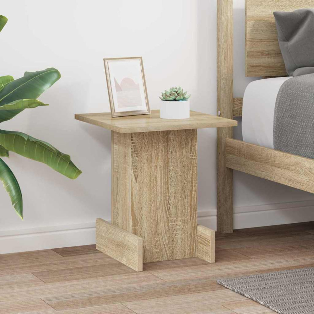 Produktbild för Sidobord Sonoma-ek 35,5 x 35 x 40 cm Konstruerat trä
