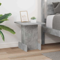 Produktbild för Sidobord Betonggrå 35,5 x 35 x 40 cm Konstruerat trä
