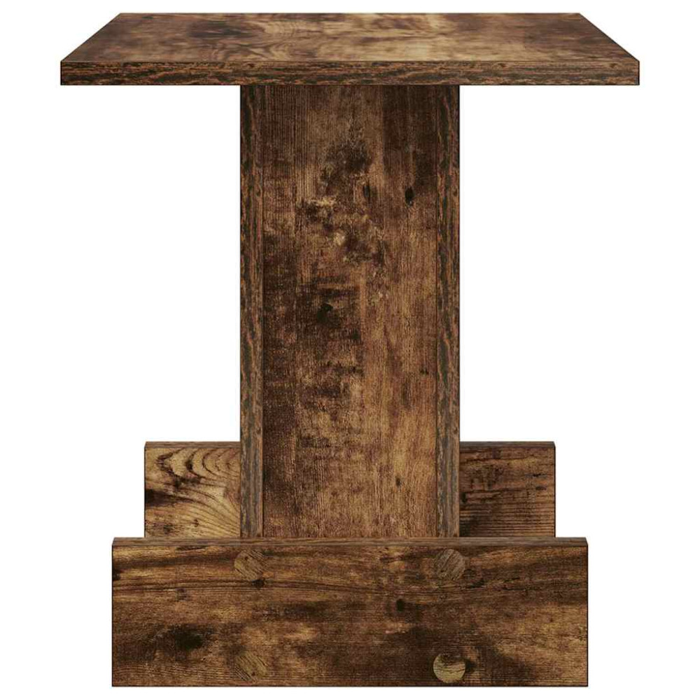 Produktbild för Sidobord Rökt ek 35,5 x 35 x 40 cm Konstruerat trä