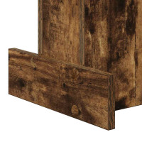 Produktbild för Sidobord Rökt ek 35,5 x 35 x 40 cm Konstruerat trä