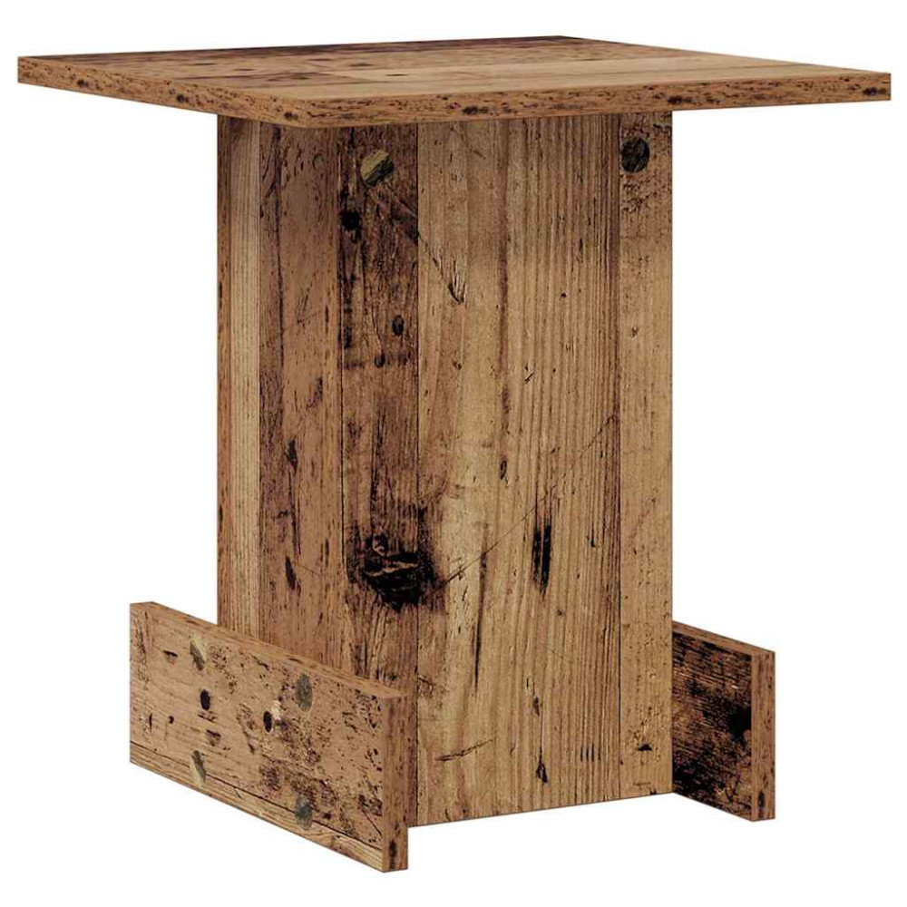 Produktbild för Sidobord Gammalt trä 35,5 x 35 x 40 cm Konstruerat trä