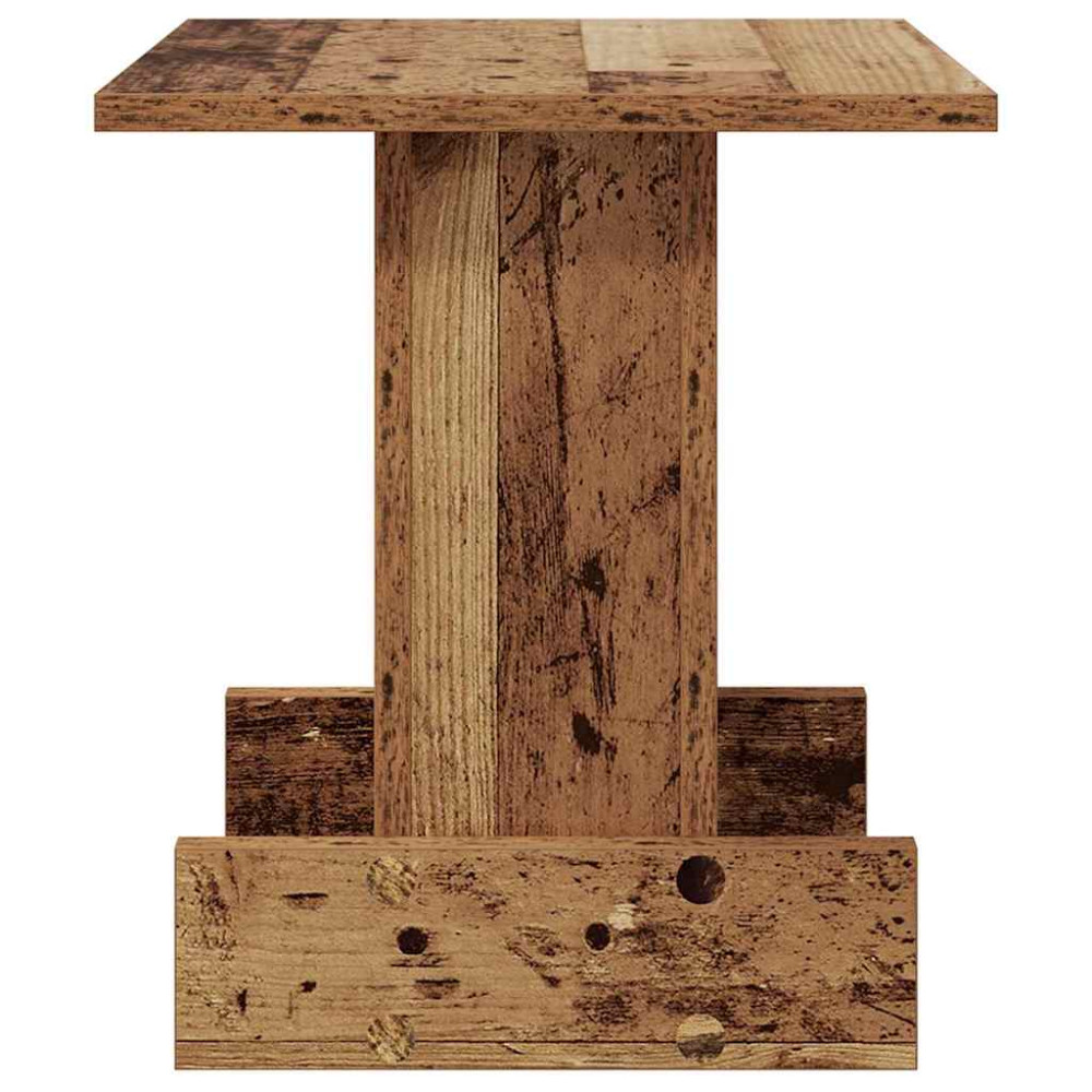 Produktbild för Sidobord Gammalt trä 35,5 x 35 x 40 cm Konstruerat trä