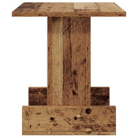 Produktbild för Sidobord Gammalt trä 35,5 x 35 x 40 cm Konstruerat trä