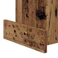 Produktbild för Sidobord Gammalt trä 35,5 x 35 x 40 cm Konstruerat trä