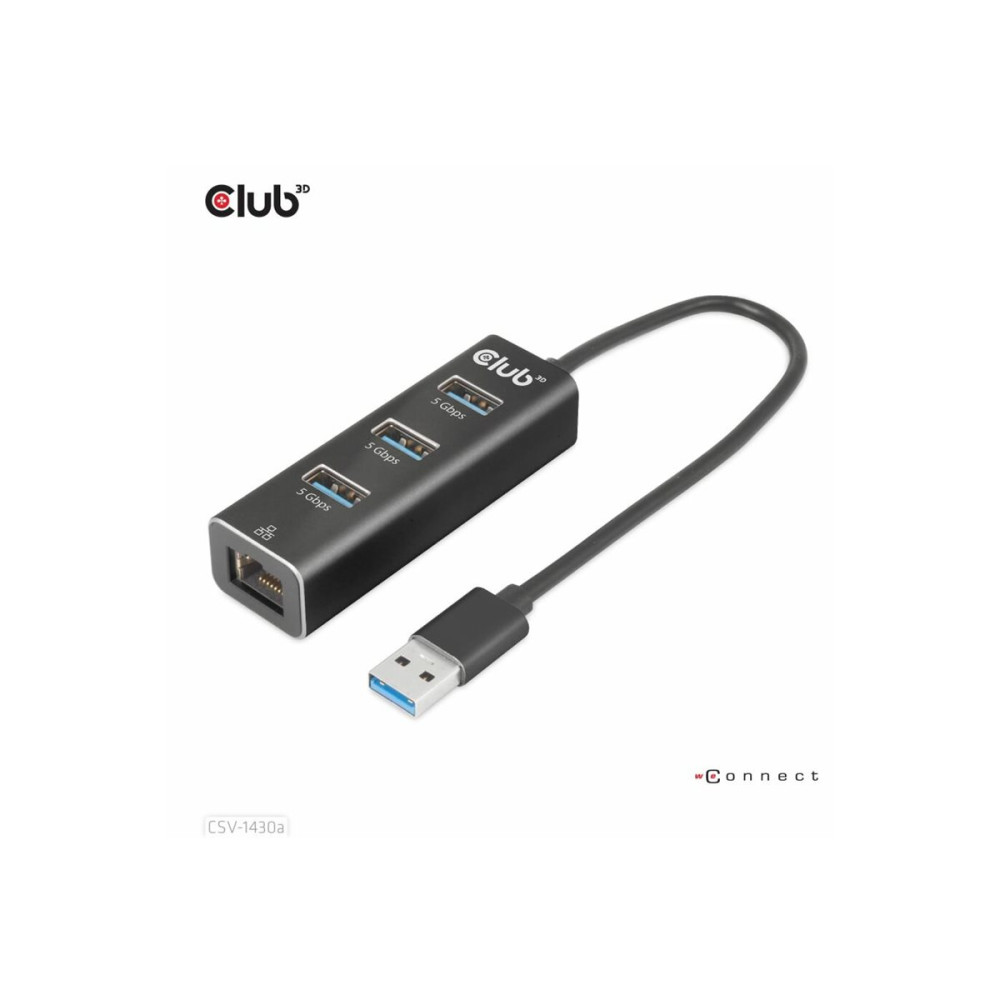 Produktbild för Club 3D CSV-1430A - hubb - 4 portar