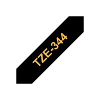 Produktbild för Brother TZe-344 - bandlaminat - 1 kassett(er) - Rulle (1,8 cm x 8 m)