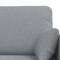 Produktbild för Soffset 2 pcs Ljusgrå 139 x 78 x 80 cm tyg