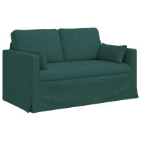 Produktbild för Soffset 2 pcs Mörkgrön 139 x 78 x 80 cm tyg