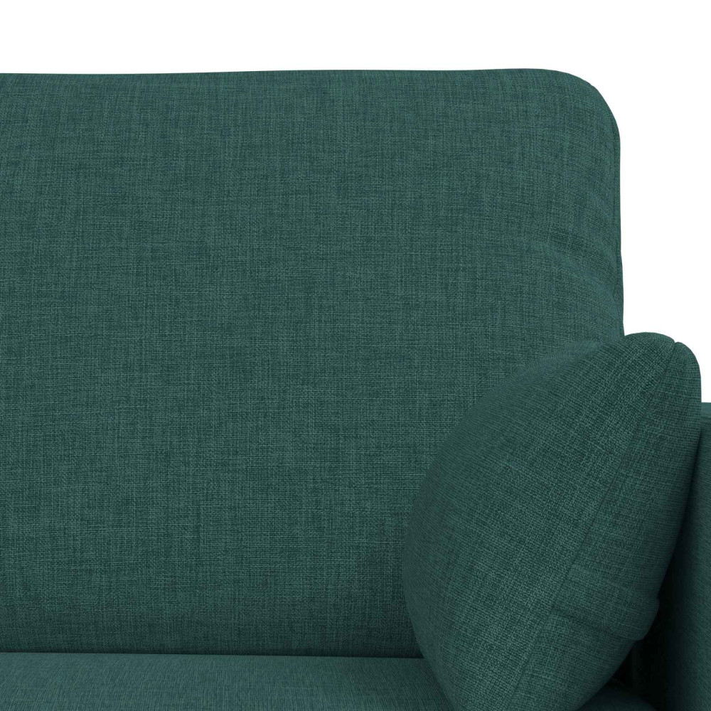 Produktbild för Soffset 2 pcs Mörkgrön 139 x 78 x 80 cm tyg
