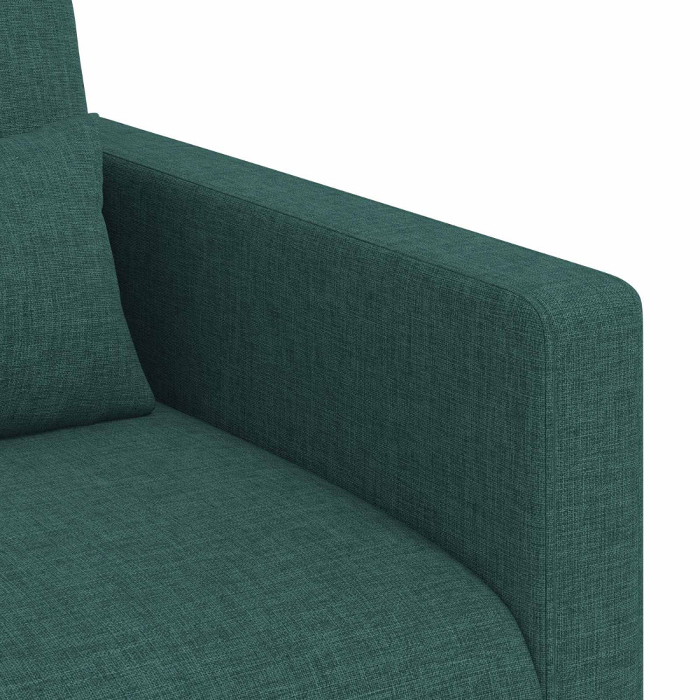 Produktbild för Soffset 2 pcs Mörkgrön 139 x 78 x 80 cm tyg