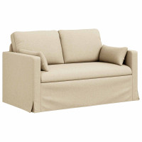 Produktbild för Soffset 2 pcs Kräm 139 x 78 x 80 cm tyg