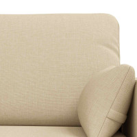 Produktbild för Soffset 2 pcs Kräm 139 x 78 x 80 cm tyg
