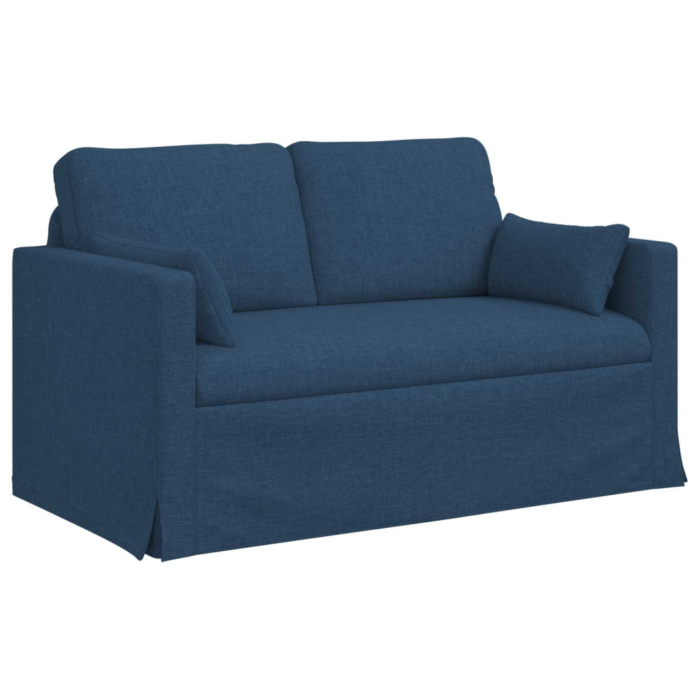 Produktbild för Soffset 2 pcs Blå 139 x 78 x 80 cm tyg