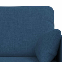 Produktbild för Soffset 2 pcs Blå 139 x 78 x 80 cm tyg