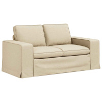 Produktbild för Soffset 2 pcs Kräm 162 x 80 x 82 cm tyg