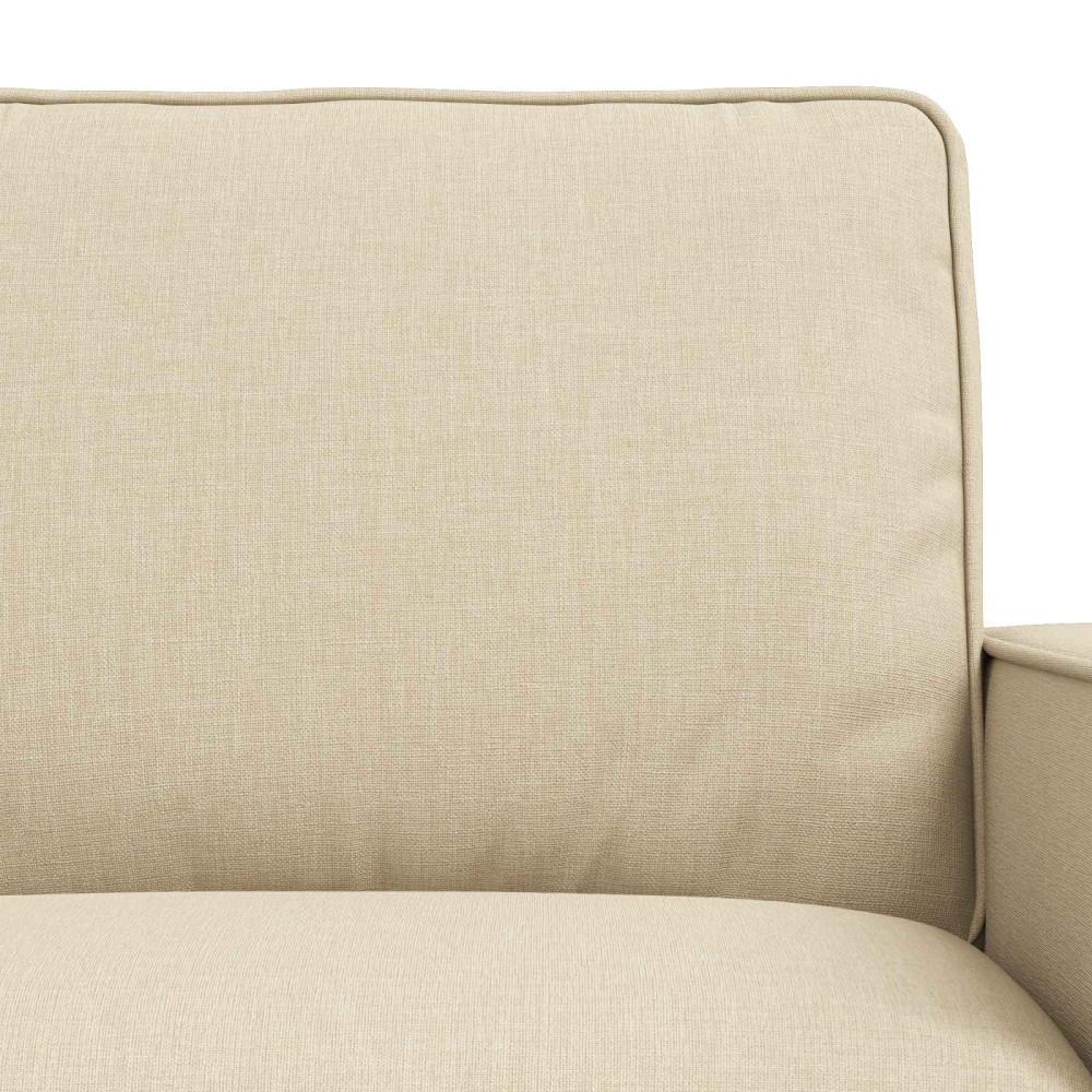 Produktbild för Soffset 2 pcs Kräm 162 x 80 x 82 cm tyg
