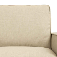 Produktbild för Soffset 2 pcs Kräm 162 x 80 x 82 cm tyg