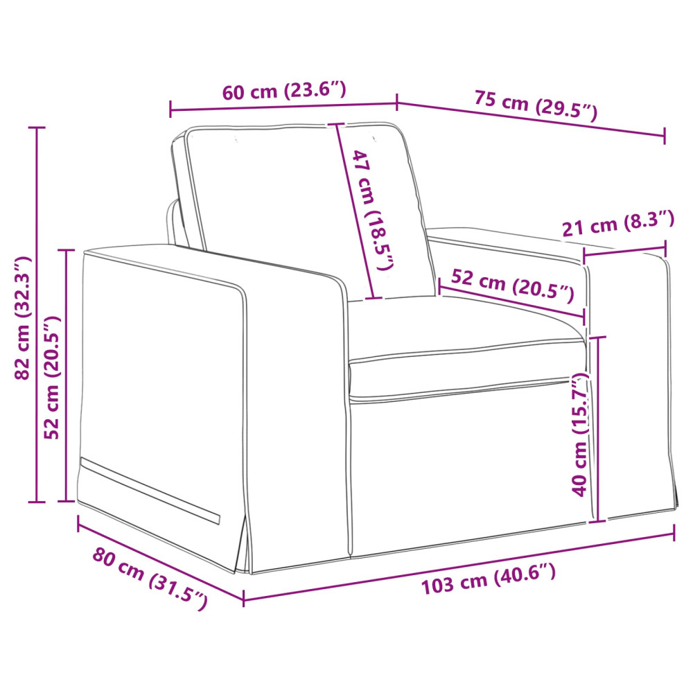 Produktbild för Soffset 2 pcs Kräm 162 x 80 x 82 cm tyg