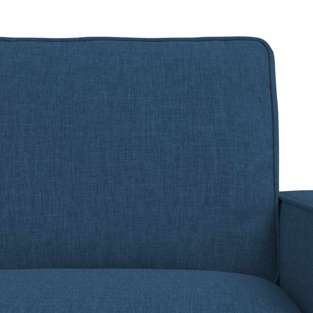 Produktbild för Soffset 2 pcs Blå 162 x 80 x 82 cm tyg