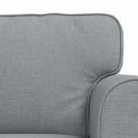 Produktbild för Soffset 2 pcs Ljusgrå 175 x 82 x 80 cm tyg