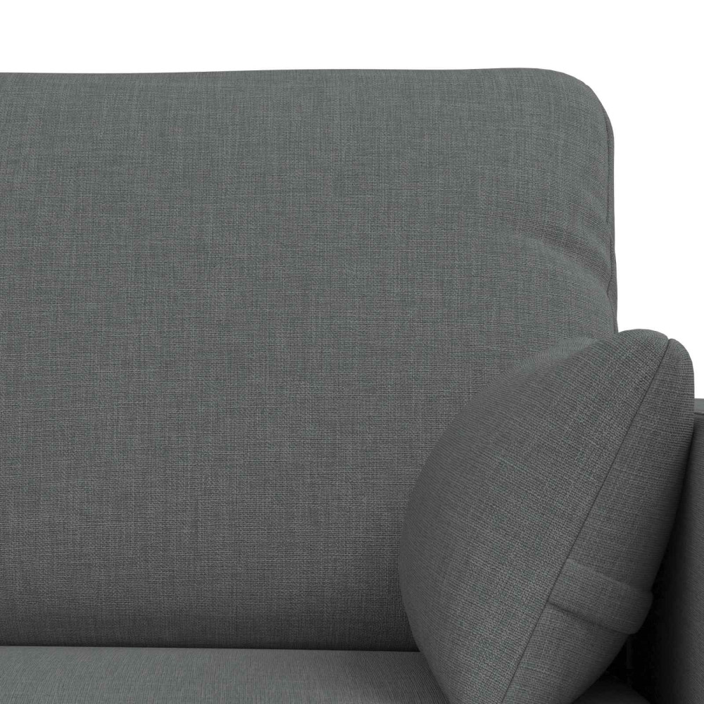 Produktbild för Soffset 2 pcs Mörkgrå 158 x 78 x 80 cm tyg