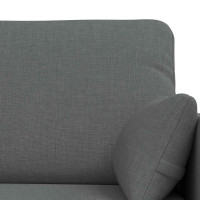 Produktbild för Soffset 2 pcs Mörkgrå 158 x 78 x 80 cm tyg