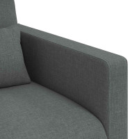 Produktbild för Soffset 2 pcs Mörkgrå 158 x 78 x 80 cm tyg