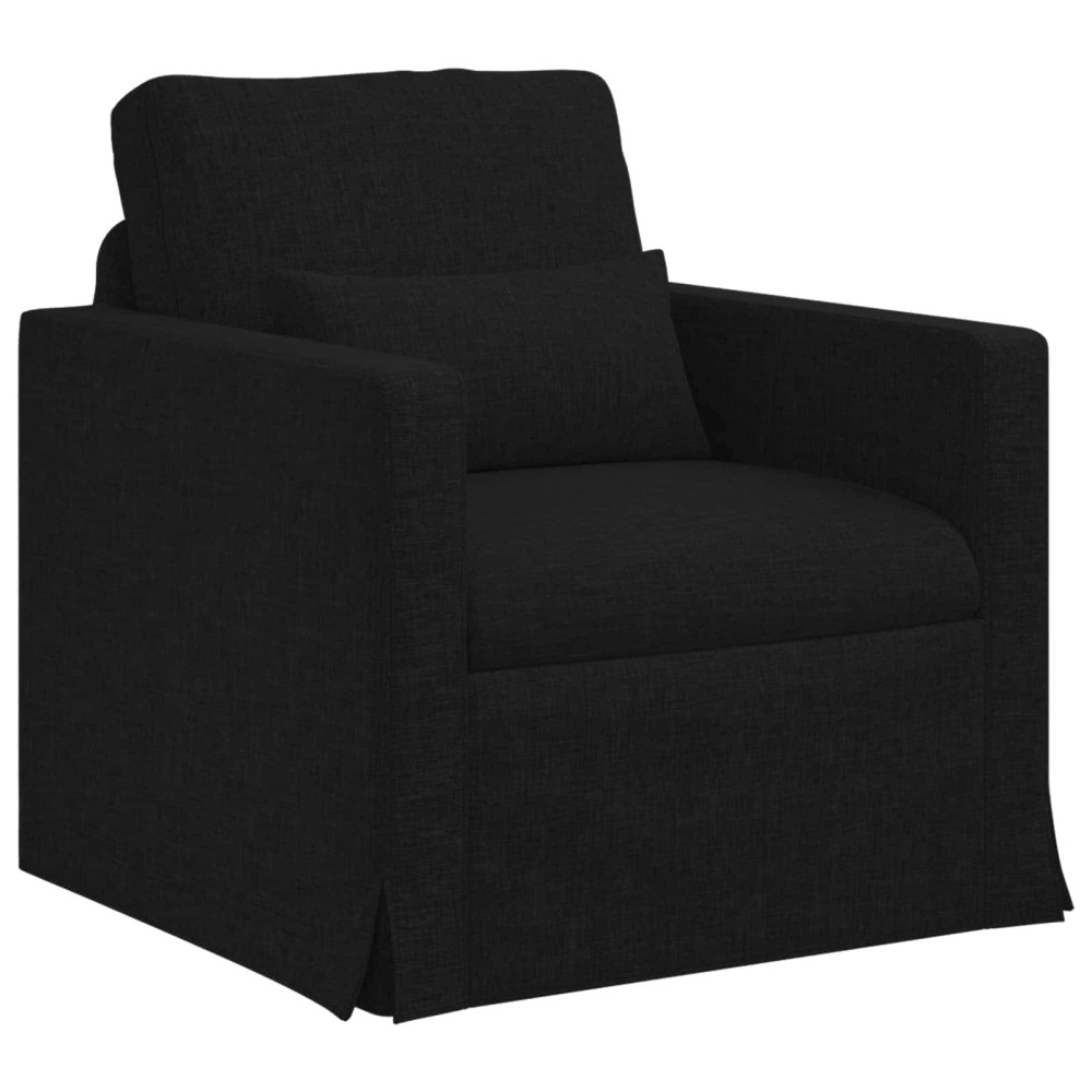 Produktbild för Soffset 2 pcs Svart 158 x 78 x 80 cm tyg